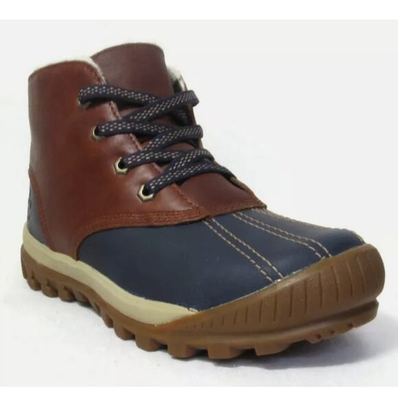 TIMBERLAND Mt Hayes Womens Brown Waterproof Leather Chukka Boots Sz 9 Navy Blue - Picture 4 of 12